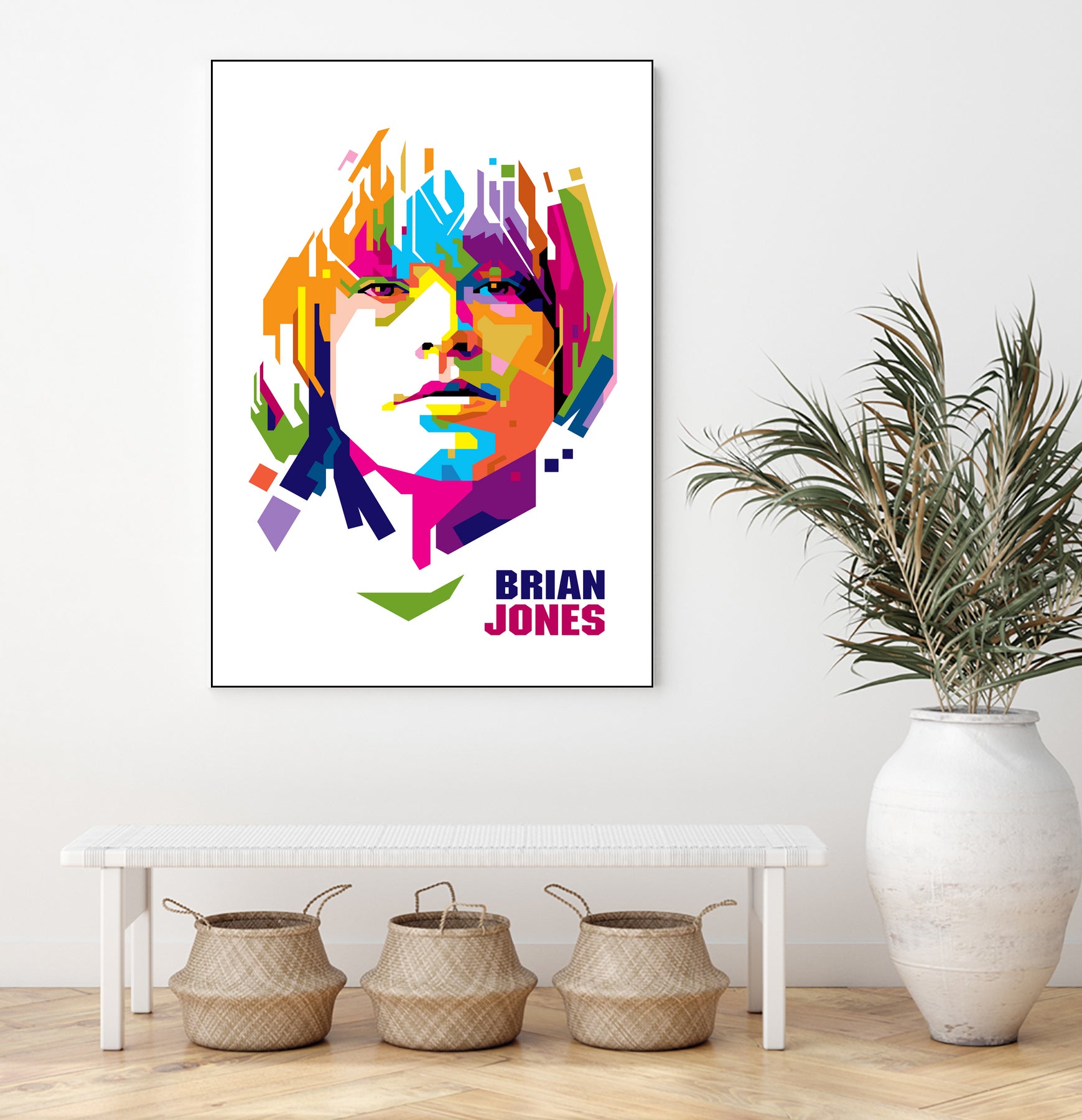 Brian Jones in WPAP by J Prayitno Widodo on GIANT ART - white photo illustration