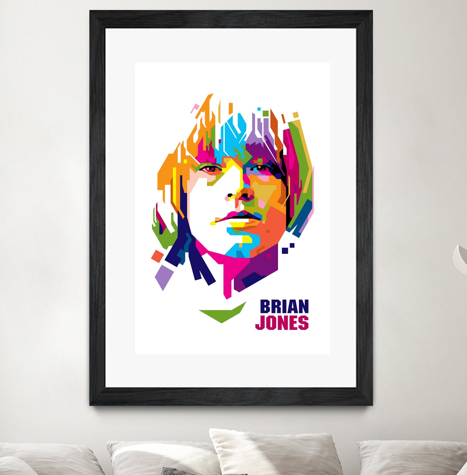 Brian Jones in WPAP by J Prayitno Widodo on GIANT ART - white photo illustration