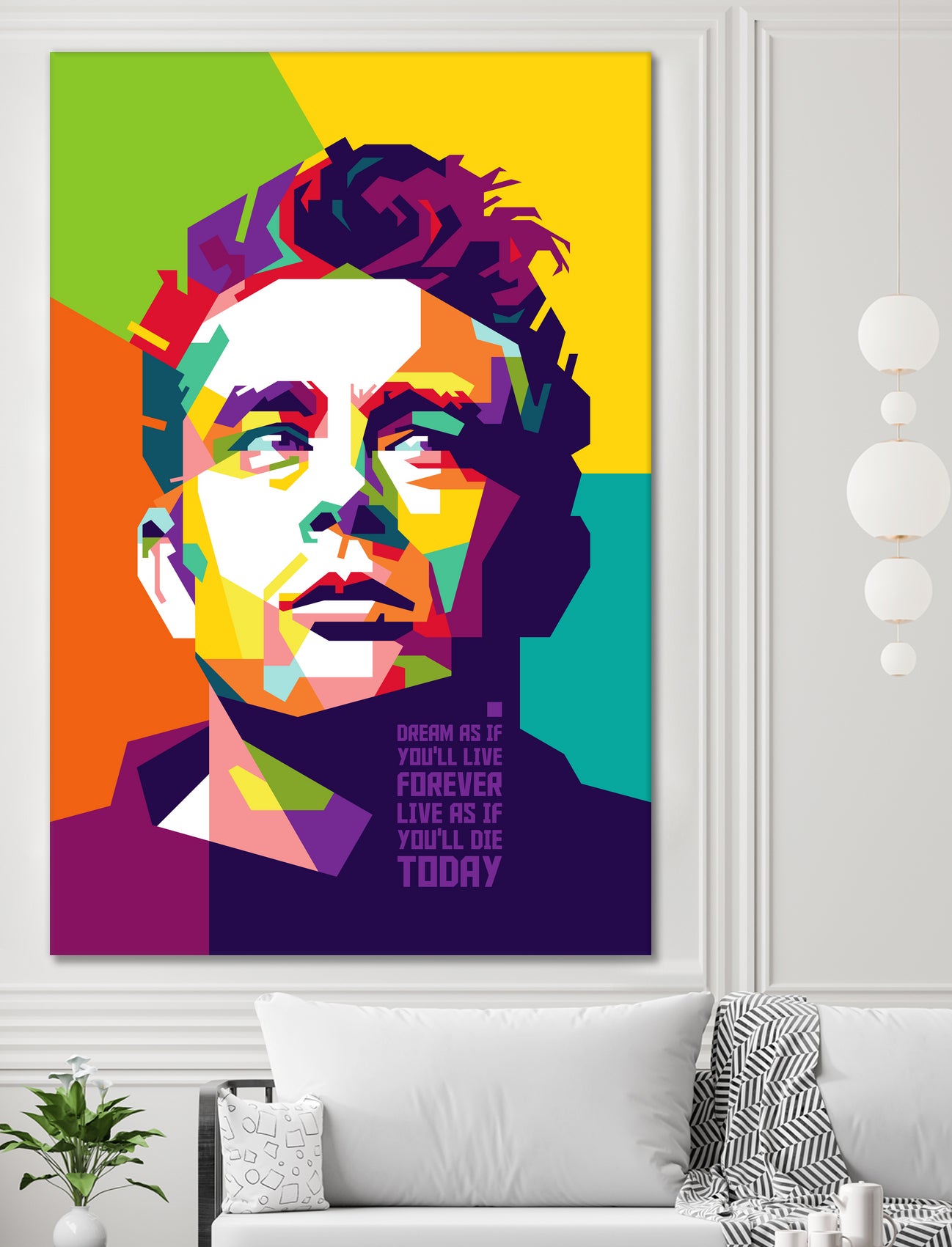 James Dean in WPAP by J Prayitno Widodo on GIANT ART - fuchsia photo illustration