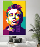 James Dean in WPAP by J Prayitno Widodo on GIANT ART - fuchsia photo illustration