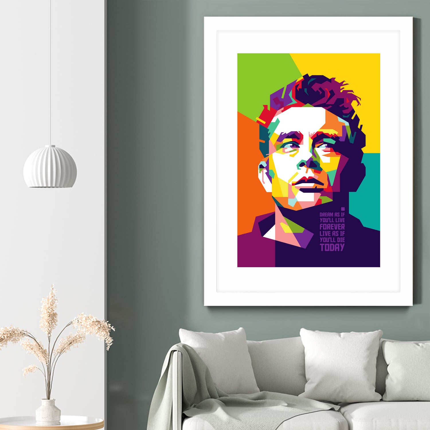 James Dean in WPAP by J Prayitno Widodo on GIANT ART - fuchsia photo illustration