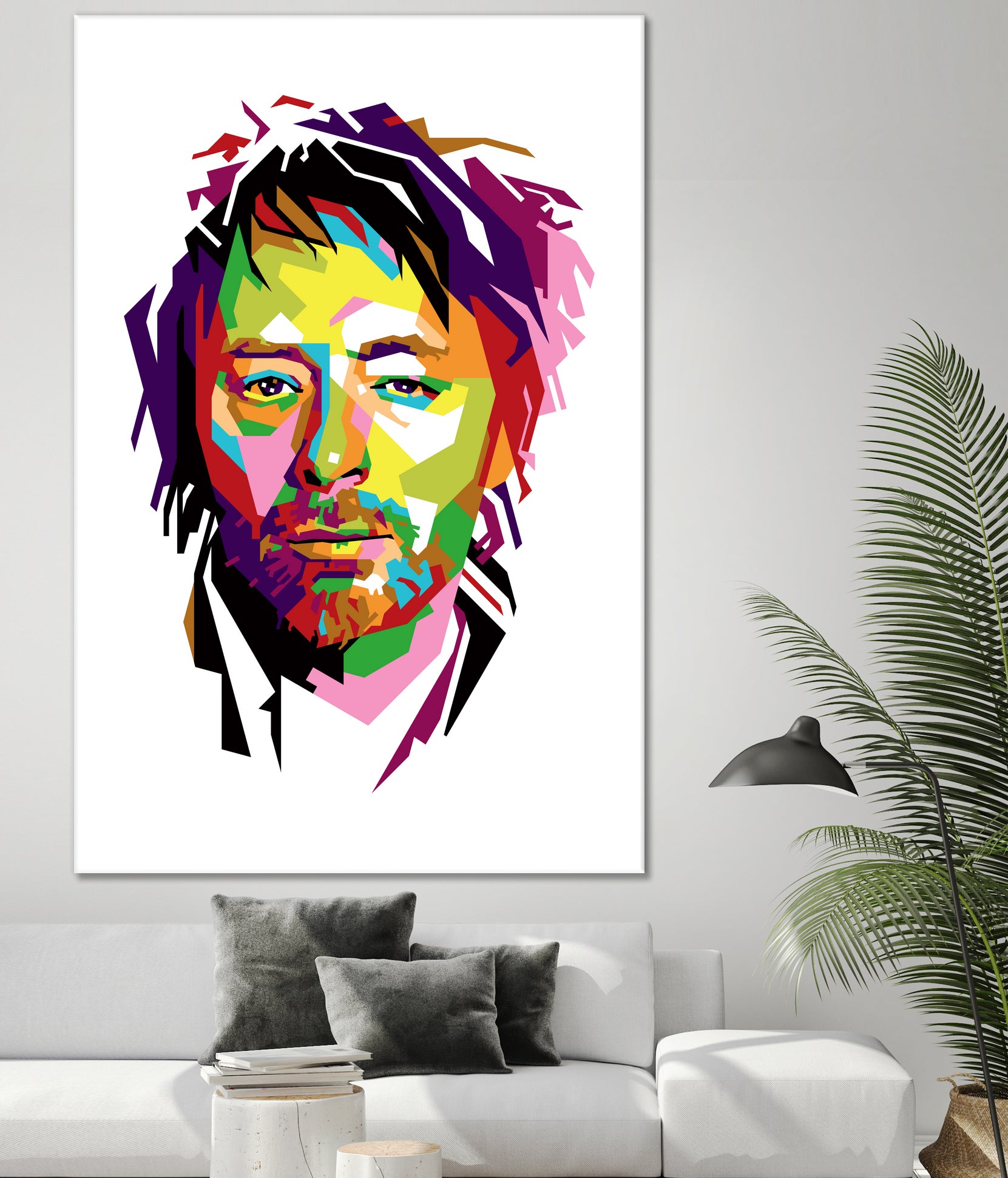 Thom Yorke in WPAP by J Prayitno Widodo on GIANT ART - fuchsia photo illustration