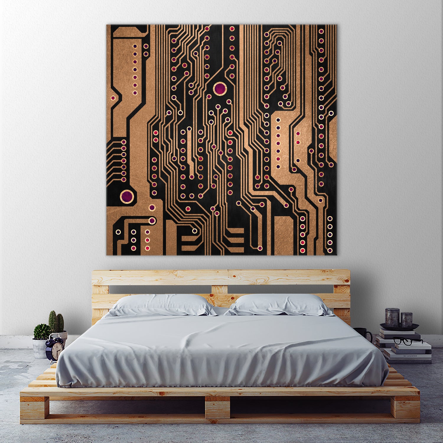 PCB / Version 3 by Elisabeth Fredriksson on GIANT ART - yellow digital painting