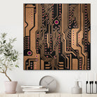 PCB / Version 3 by Elisabeth Fredriksson on GIANT ART - yellow digital painting