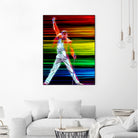 Freddie Mercury in Color by Daniel Janda on GIANT ART - black mixed media