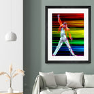 Freddie Mercury in Color by Daniel Janda on GIANT ART - black mixed media