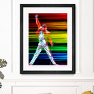 Freddie Mercury in Color by Daniel Janda on GIANT ART - black mixed media