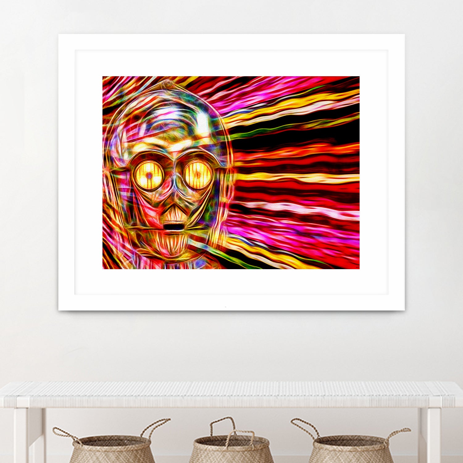 C-3 PO in Color by Daniel Janda on GIANT ART - gray mixed media