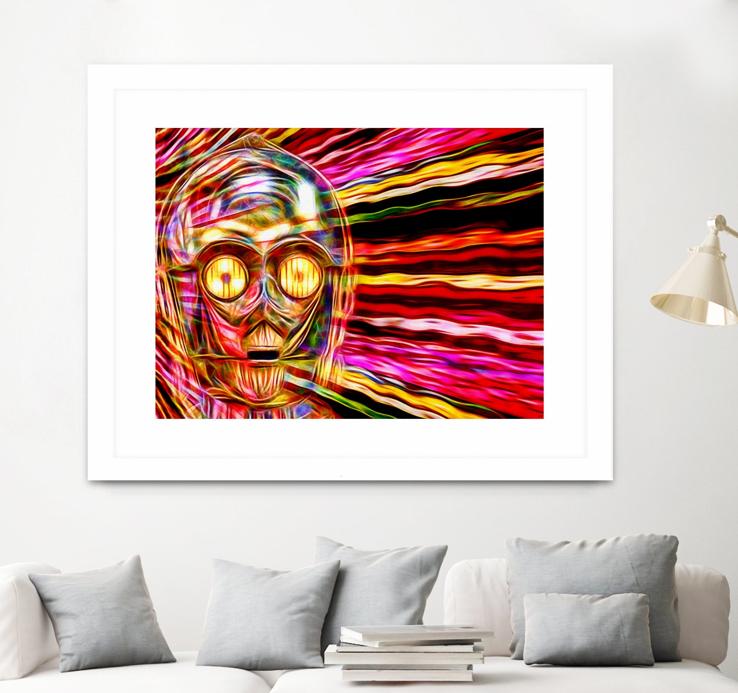 C-3 PO in Color by Daniel Janda on GIANT ART - gray mixed media