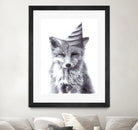 Party Fox by Kareena Harris on GIANT ART - black mixed media