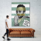 Van Gogh's Self Portrait & John by Luigi Tarini on GIANT ART - gray photo manipulation