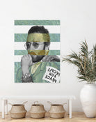 Van Gogh's Self Portrait & John by Luigi Tarini on GIANT ART - gray photo manipulation