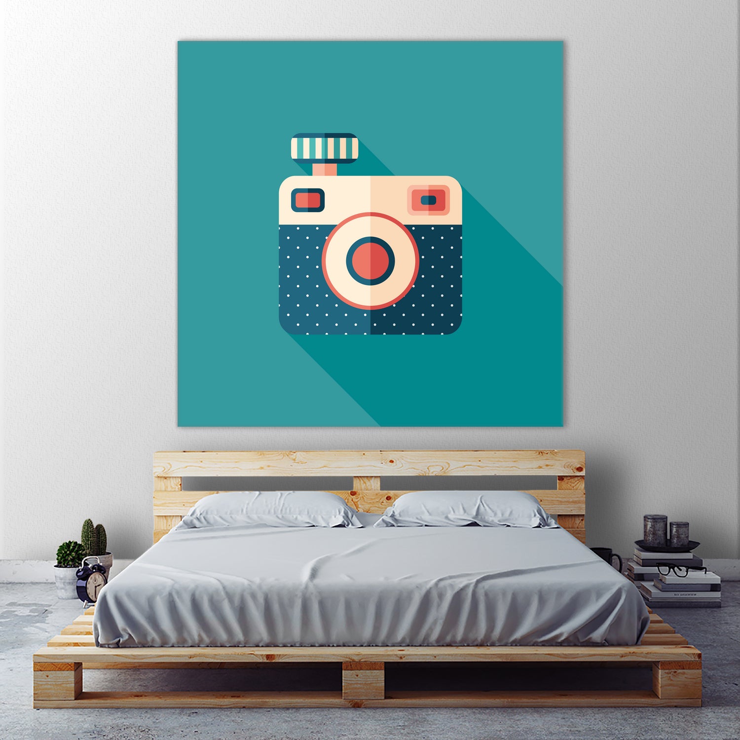 Hipster Camera by Yury Velikanov on GIANT ART - white vector illustration