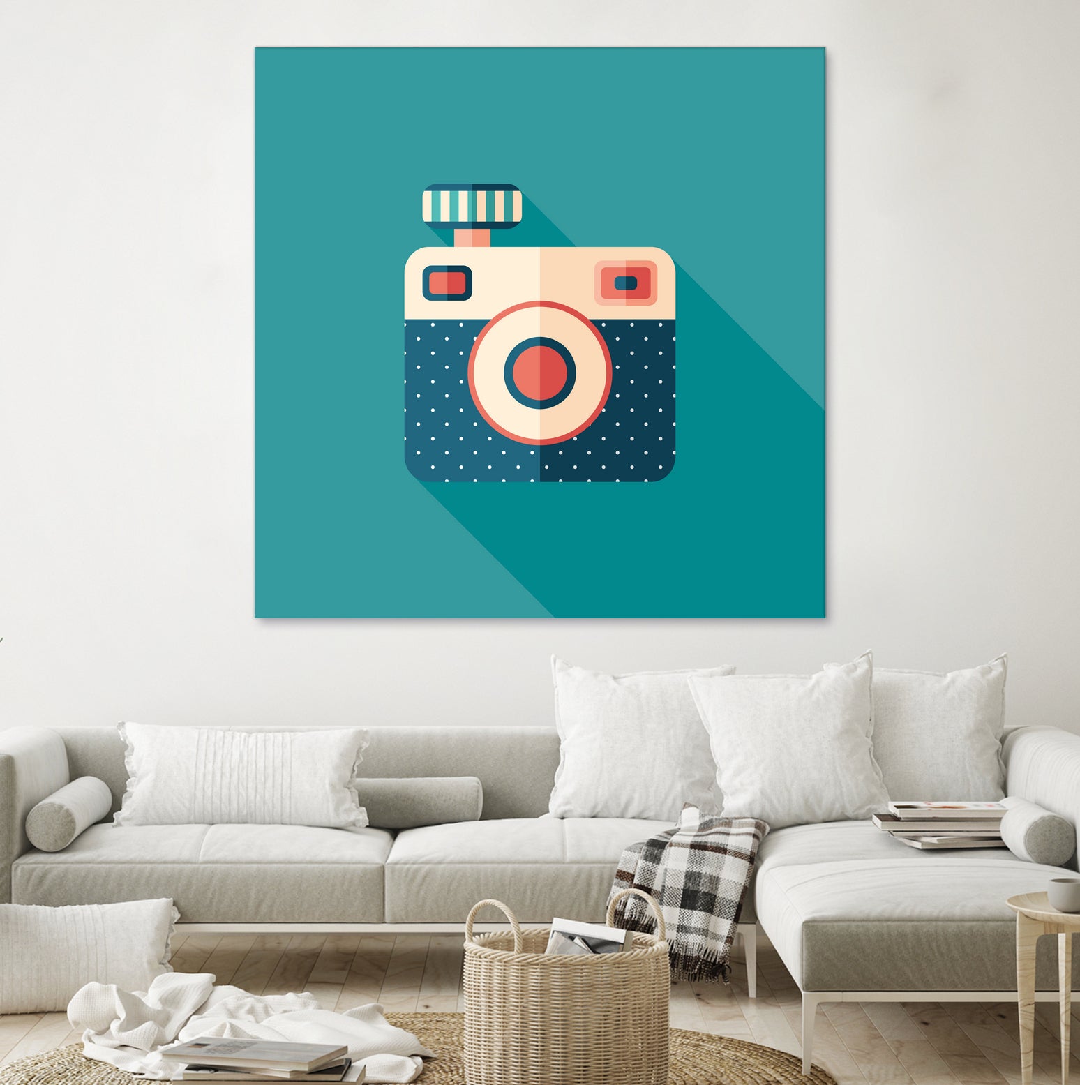 Hipster Camera by Yury Velikanov on GIANT ART - white vector illustration