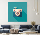 Hipster Camera by Yury Velikanov on GIANT ART - white vector illustration