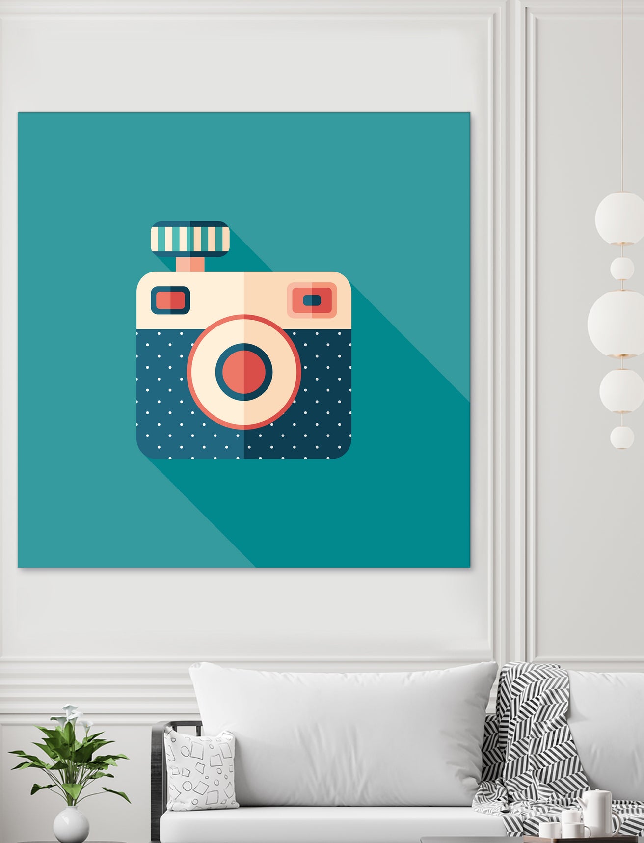 Hipster Camera by Yury Velikanov on GIANT ART - white vector illustration