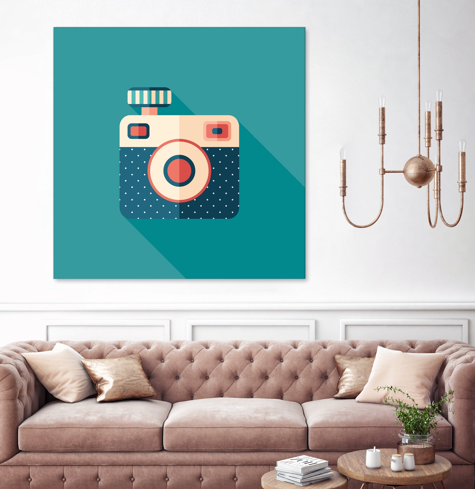 Hipster Camera by Yury Velikanov on GIANT ART - white vector illustration