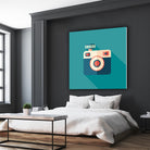 Hipster Camera by Yury Velikanov on GIANT ART - white vector illustration