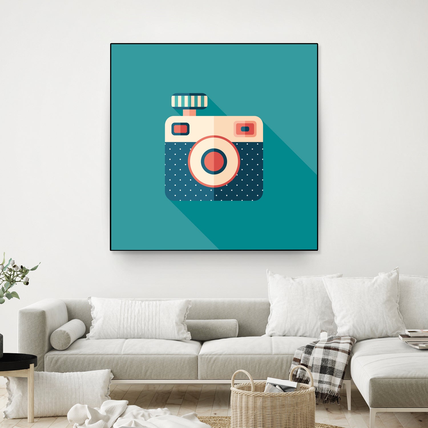 Hipster Camera by Yury Velikanov on GIANT ART - white vector illustration