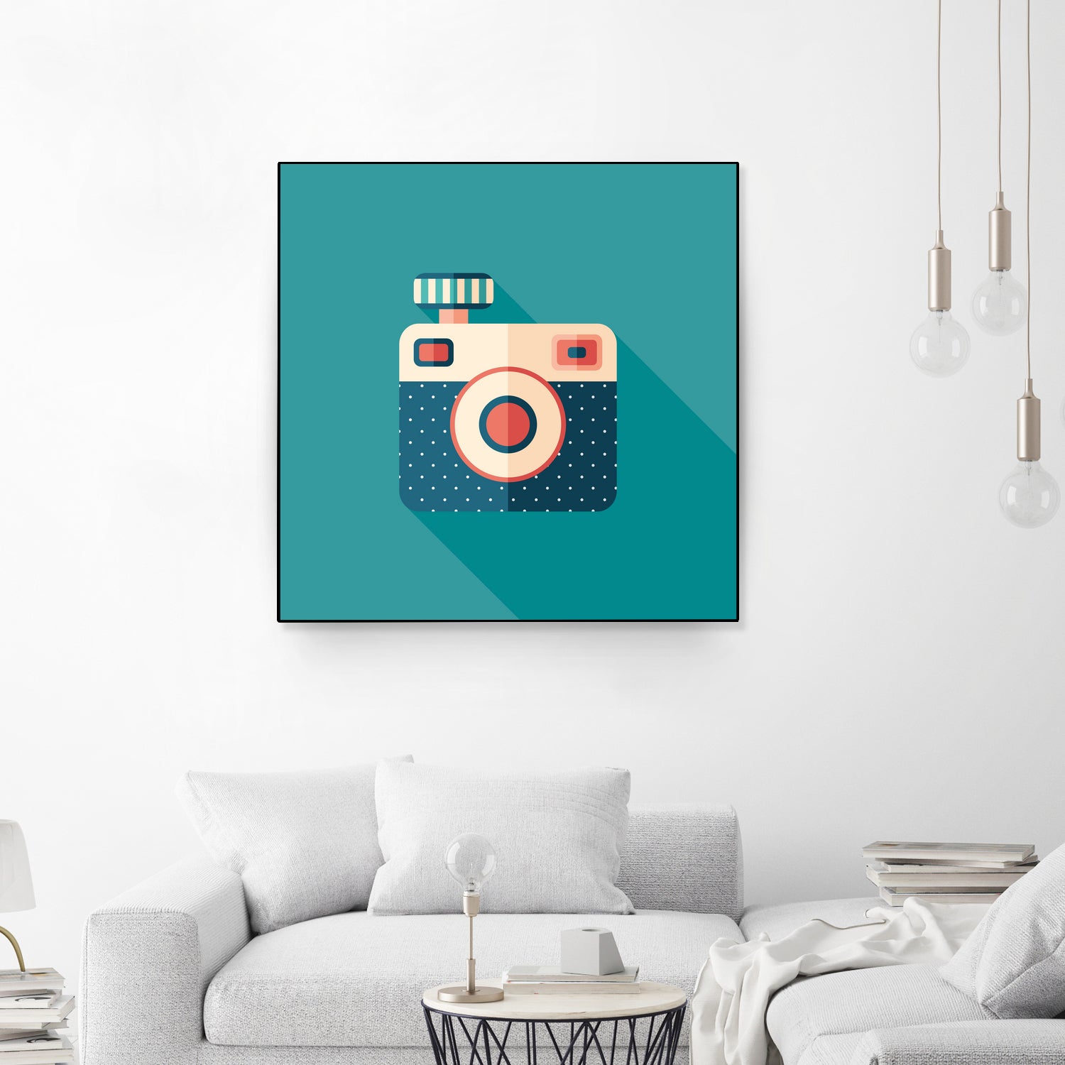 Hipster Camera by Yury Velikanov on GIANT ART - white vector illustration