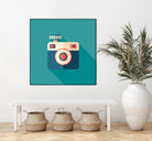 Hipster Camera by Yury Velikanov on GIANT ART - white vector illustration