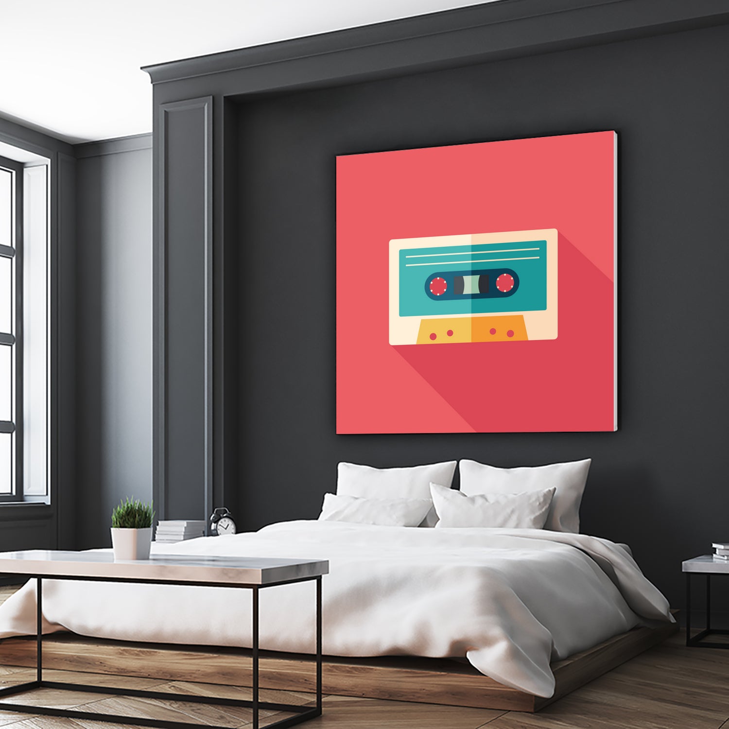 Audio Cassette by Yury Velikanov on GIANT ART - white vector illustration