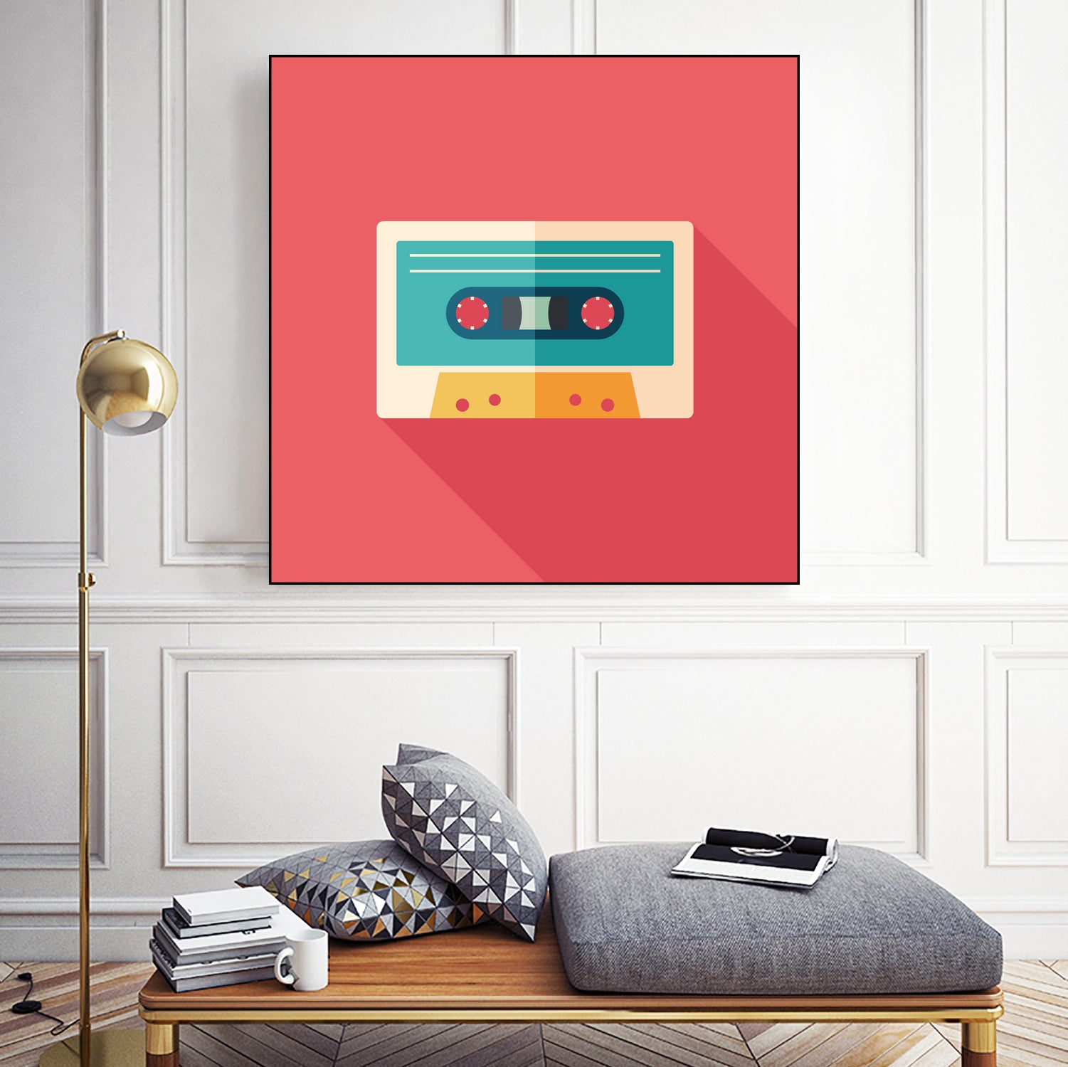 Audio Cassette by Yury Velikanov on GIANT ART - white vector illustration