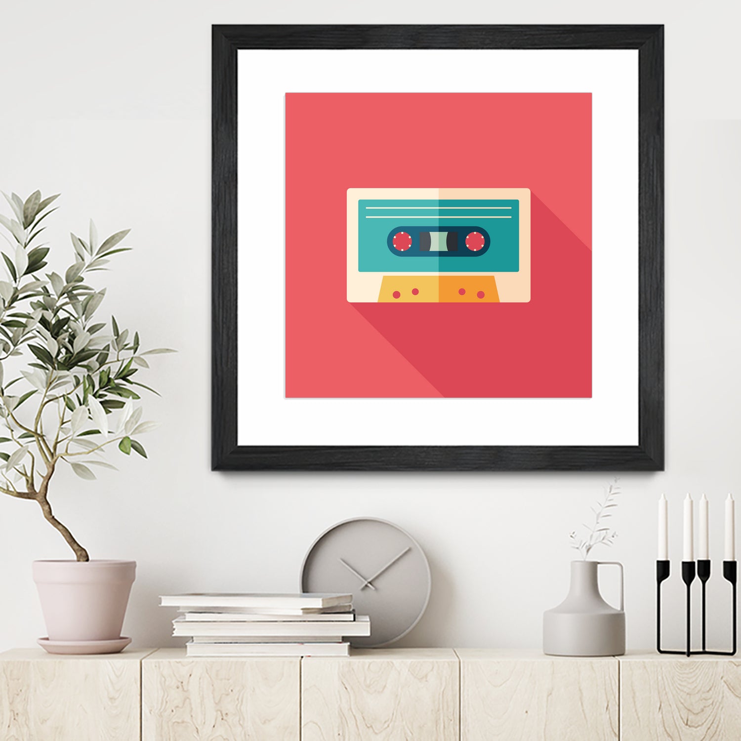 Audio Cassette by Yury Velikanov on GIANT ART - white vector illustration