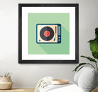 Vintage Turntable by Yury Velikanov on GIANT ART - white vector illustration