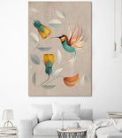 Hummingbird by Dieter Braun on GIANT ART - green digital painting