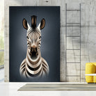 Zebra II by Dieter Braun on GIANT ART - blue digital painting