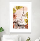 city Paris watercolor by Liliya KOVALENKO on GIANT ART - yellow photo illustration