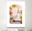 city Paris watercolor by Liliya KOVALENKO on GIANT ART - yellow photo illustration