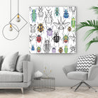 Colorful bugs by Maria Bakueva on GIANT ART - white mixed media