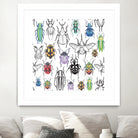 Colorful bugs by Maria Bakueva on GIANT ART - white mixed media