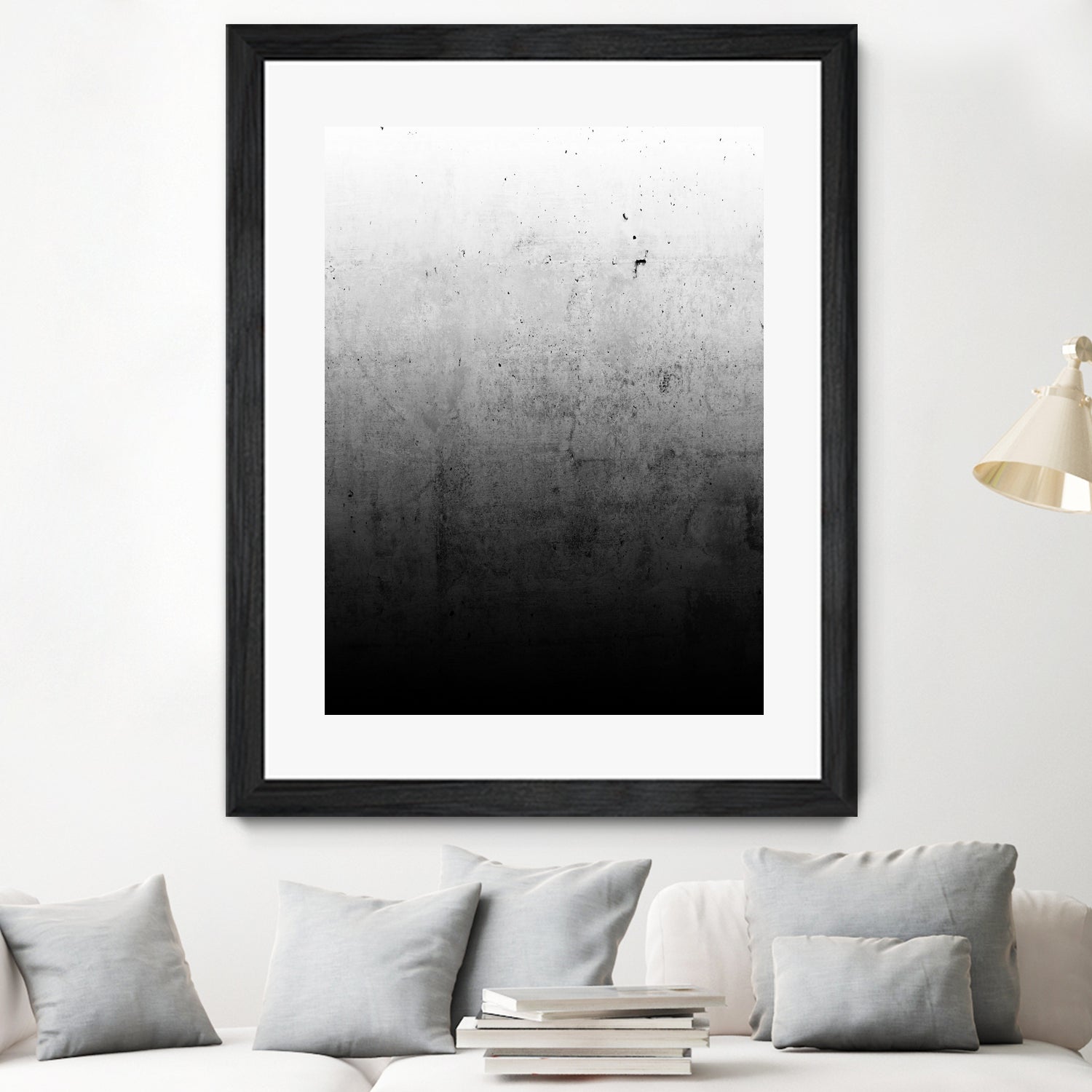 Black Ombre by EMANUELA CARRATONI on GIANT ART - black digital painting