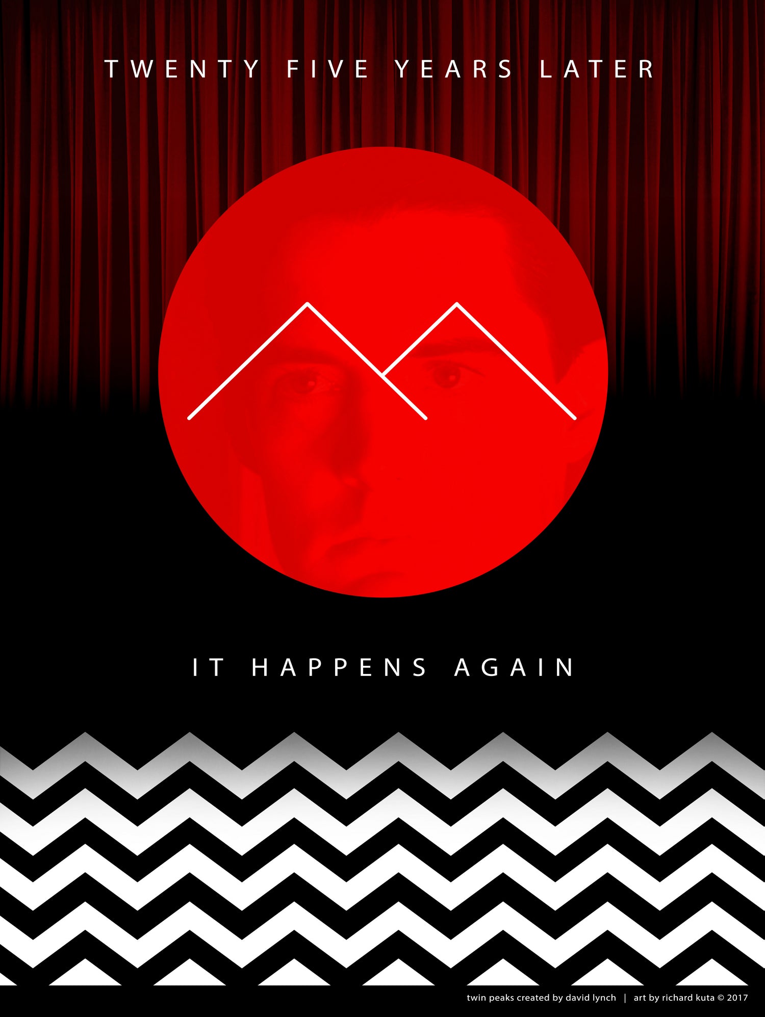 Twin Peaks (detailed) by Richard Kuta on GIANT ART - white digital drawing