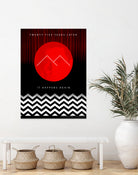 Twin Peaks (detailed) by Richard Kuta on GIANT ART - white digital drawing