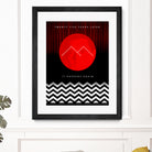 Twin Peaks (detailed) by Richard Kuta on GIANT ART - white digital drawing