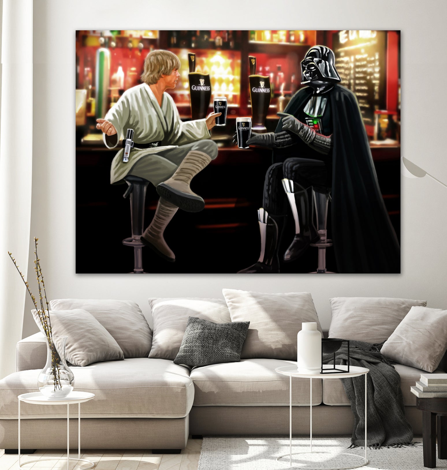 Guinness Starwars by Steve Ash on GIANT ART - brown digital painting