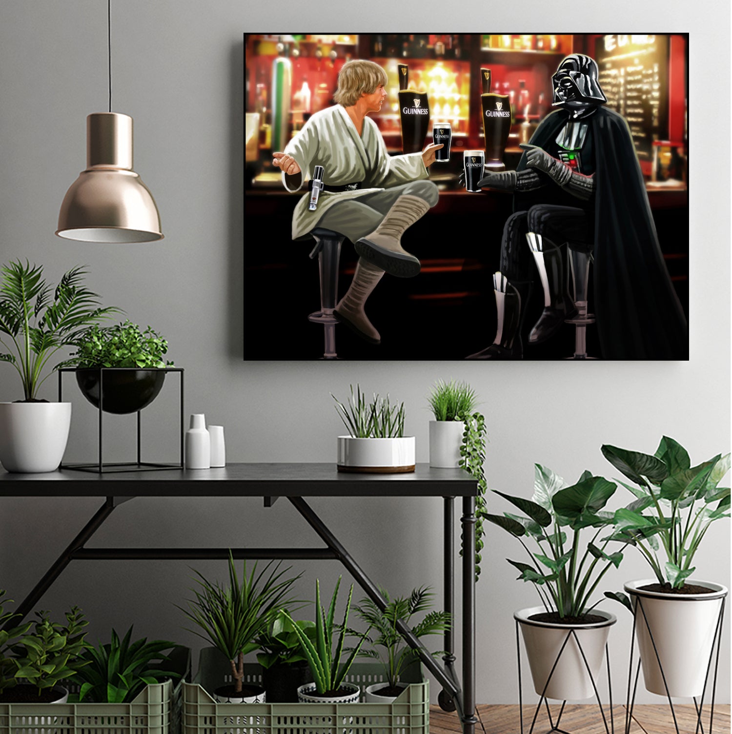 Guinness Starwars by Steve Ash on GIANT ART - brown digital painting