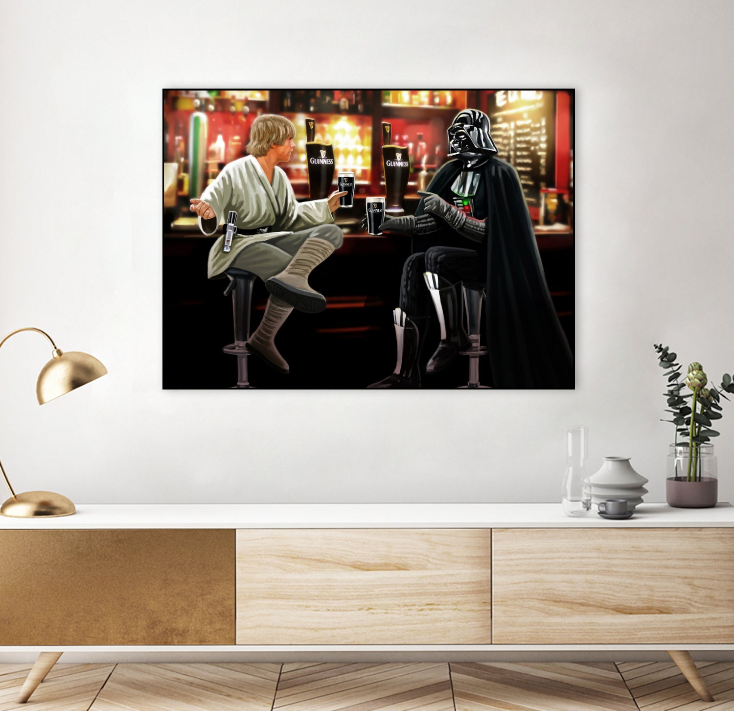 Guinness Starwars by Steve Ash on GIANT ART - brown digital painting