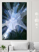 Glass Ceiling Shattered by Randy Witte on GIANT ART - blue digital painting