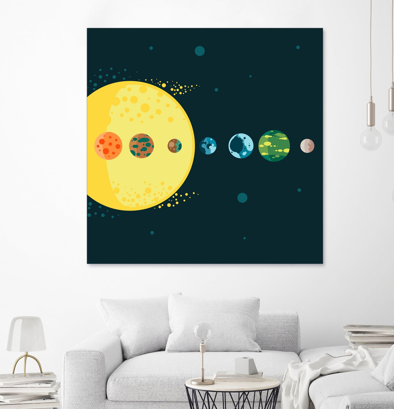 Trappist System by Alessandra Gagliano on GIANT ART - blue vector illustration