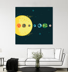 Trappist System by Alessandra Gagliano on GIANT ART - blue vector illustration