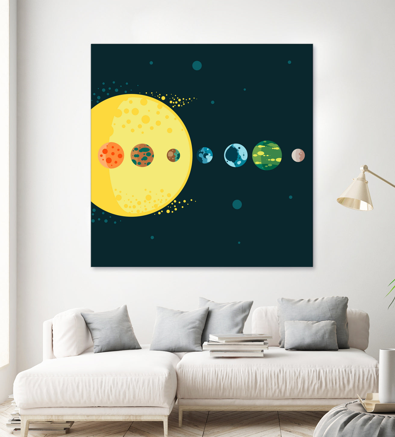 Trappist System by Alessandra Gagliano on GIANT ART - blue vector illustration