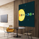 Trappist System by Alessandra Gagliano on GIANT ART - blue vector illustration