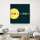 Trappist System by Alessandra Gagliano on GIANT ART - blue vector illustration