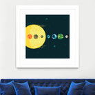 Trappist System by Alessandra Gagliano on GIANT ART - blue vector illustration