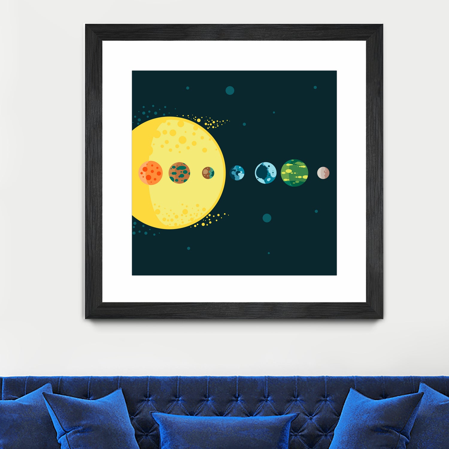 Trappist System by Alessandra Gagliano on GIANT ART - blue vector illustration